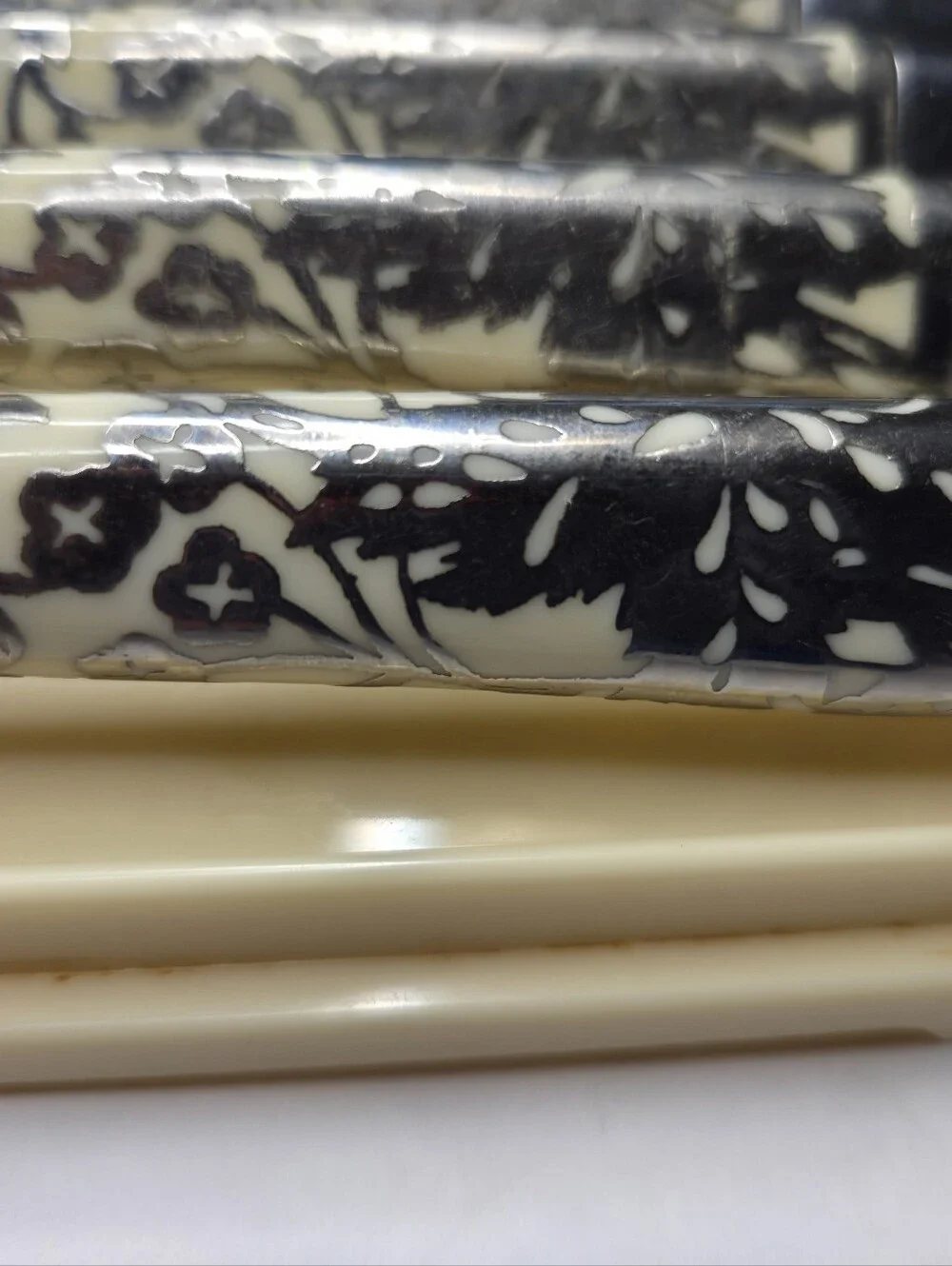 Vtg Bridell Carvel Hall Steak Knives Original Plastic Presentation Case Set of 4